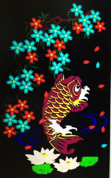 画像1: 桜と鯉と蓮のセット (1)
